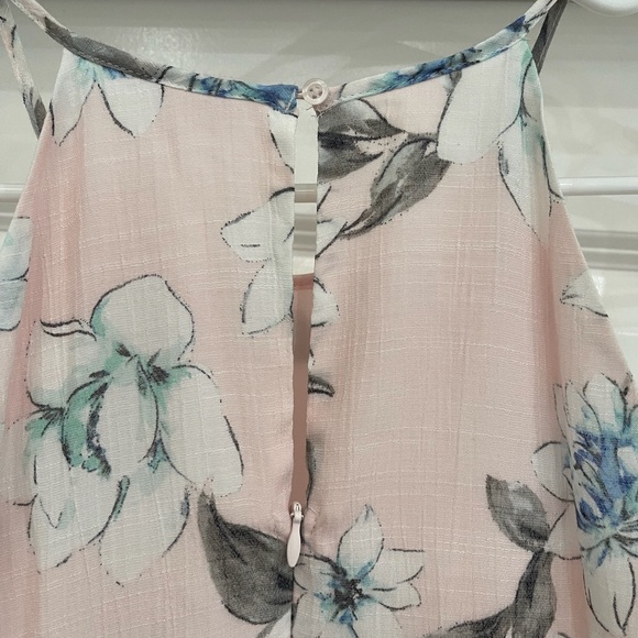 Candies Light Pink Floral Handkerchief Midi Dress - Picture 10 of 15